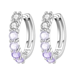 Orstarry S925 Sterling Silver Colorful Wavy Earrings Versatile Hoop Earrings For Women Jewelry Original Party Gifts