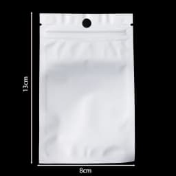 30-100pcs White Plastic Self Sealing Jewelry Bag Ring Necklace Bracelet Ziplock Storage Holder Bag Anti-oxidation Jewelry Bag