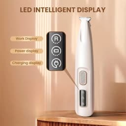1pc Pet Grooming Scissors, Dog Grooming Set, Low-Noise Dog and Cat Hair Clippers, Battery/USB Powered LED Lights