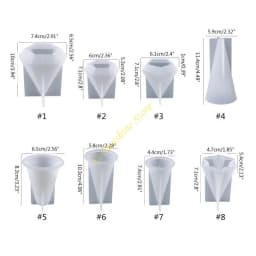Pyramid Molds for Resin Cone Ring Holder Resin Molds Resin Pyramid Molds for Candle Making Silicone Resin Molds Handmade QX2F