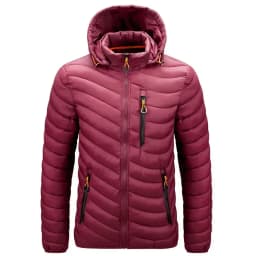 Men M To 6XL Fleece Lined Thick Cotton Coat Slim Fit Style Lightweight Hooded Windbreaker Parkas Daily Outdoor Sports Clothing