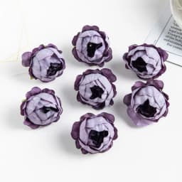 10PCS Artificial Flowers Rose Wedding Wreath Valentine‘s Decora Home Room Scrapbooking Fake Silk Peony Head Diy Gifts Candy Box