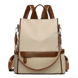 Multi Functional Anti-theft Women Backpack Fashion Color Blocking Teenager Students School Book Bags Female Travel Shoulder Bag