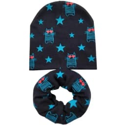 New Winter Children Scarf Hat Sets Cartoon Dinosaur Baby Head Cover Spring Warm Neck Collar Kids Beanies Set Cotton Children Hat