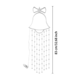 Christmas Window Hangable Lights Christmas Bell Curtains Lights Hangable Christmas Window Lights Decorations With 8 Modes