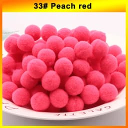 300-30Pcs Multicolor Pompoms Fur Balls Glitter Fluffy Pom Poms Elasticity Pom pom Soft Balls for DIY Crafts 8/10/15/20/25/30mm