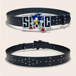 Exaggerated INS Harajuku Y2K Thousand Nights Black Speed Boy Belt Cropped Studded Decoration Belt Street Style For Men Women Chi