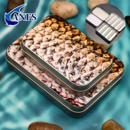 ANFS 1pc Metal Fly Fishing Tackle Box -Fly Hook Storage Box, Storage Box for Bionic Fly, Metal Storage Box for Outdoor Fishing