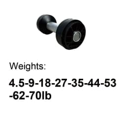 Adjustable Dumbbell Handle 4kg Increase 5LB Increase and 2kg Increase Selector
