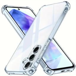 Shockproof Clear Case For Samsung Galaxy S25 Ultra S24 S23 FE S22 A56 5G A36 A26 A16 A55 A54 A35 A25 A15 A34 A33 A53 A13 Cover