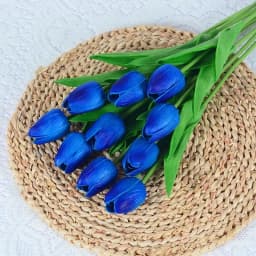 10PCS Artificial Tulip Flower Bouquet Real Touch PE Foam Fake Flower for Wedding Decoration Flowers for Home Garden Decoraive