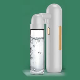 Portable USB Rechargeable Mini Electric High Pressure Oxygen Atomizer Air Compressor Spray Gun Sprayer Oxygen Injector Small Bubble Beauty Nano Skin Facial Hydration Moisturizing Skin Care Tools