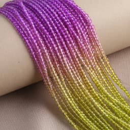 125 Pieces Spinel Bead Crystal Beads Loose Exquisite appearance DIY Jewelry Making Bracelet Necklace Accessories 3mm Length 38cm