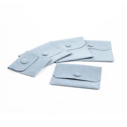 Eco-Friendly Thickened Soft Snap Velvet Jewelry Pouch Earring Ring Anti-Scratch Gift Bag for Jewelry Store Retail Packaging