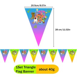 My Singing Monsters Cartoon Animation Theme Cake Flag Swirls Straw Happy Birthday Party Decor Favor Decoration Suplies