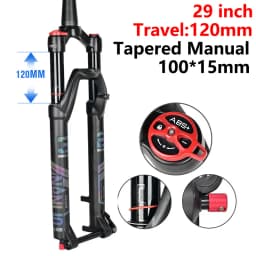 Bicycle Fork 26 27.5 29 Inch MTB Air Damping Shock Absorption Boost Barrel Shaft 100/110mm Disc Brake Magnesium Alloy Front Fork