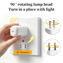 1/2pcs EU/US Plug LED Night Light Plug in Dusk to Dawn Sensor Auto On Off Rotatable Bedroom Bathroom Hallway Kitchen Soft Light