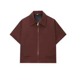 MUJER Women's Cropped Jacket Short Sleeve Varsity Jackets for Women Summer Zip up New in Coats and Jackets Holiday Outerwears