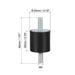 4pcs M3/M4/M5/M6 Rubber Vibration Mounts Anti Vibration Isolator Shock Damper for Air Compressors Water Pump Welding Machine