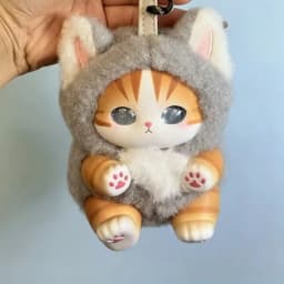 Cute Cat Doll Plush Keychain, Animal Dress Modeling, Vinyl Doll,bag Decoration Pendant,Surprise Blind Box,ideal Toy Gift Pendant