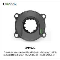 Leoseek Ultralight Power Meter Spider Bicycle Crank Cadence Powermeter 110BCD P67 For Shimano SRAM Cranksets For Road MTB Bikes