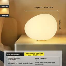 Cobblestone Night Light Modern Minimalist Atmosphere Table Top Decorative Lamp Romantic Desk Bedside Table Lamp