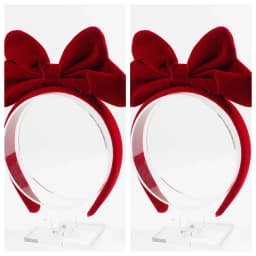 Red Bow Headband for Women, Large Three-Dimensional Bow Headband with Velvet Texture, Vintage Elegant Hair Accessory, Sweet Versatile Hair Accessory for Adults, Soft Fabric-Wrapped Headband, Suitable for Holiday Parties, Dates, Weddings, Guests, Daily Commuting, Photo Shoots, New Year and Christmas Outfits, Red Hair Accessory with Fluffy Three-Dimensional Bow Decoration, Soft and Elegant Headpiece Suitable for Long Hair, Short Hair, Braided Hair, Matching with Sweaters, Dresses, Coats, Fashionable Simple French Style Styling Accessory, Recommended as a Gift