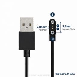 Smart Watch Magnetic Charging Cable USB Charger 2Pin 4Pin 5Pin Power Line For Smartwatch Earphone Glasses Juicer Beauty Devices