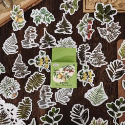 46pcs Mushroom Collection Decorative Stickers for Scrapbooking DIY Journal Label Stick Stationery Album Diary