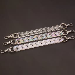 DIY Chunky Acrylic Chains Strap For Handbag Shoulder Crossbody Bag Clear Big Resin Chain For Jewelry AB Colorful Bag Accessories