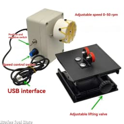 DIY Adjustable 0-50RPM Wire Wrapping Machine - Precision Fishing Rod Winding & Epoxy Coating Tool for Anglers!
