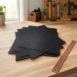Durable Kydex Thermoplastic Sheet 1.5/2mm Black Plate DIY Material for Knife Sheath 300mm Hot Forming Thermoformed Board
