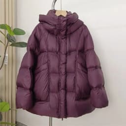 2026 New Winter Warm Hooded Thick White Duck Down Leisure Women Down Jacket Solid Color Coat Parker Loose Women Down Jacket H439