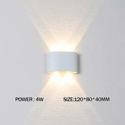 LED Wall Lamp Outdoor Waterproof IP65 Yard Wall Light 2W 4W 6W 8W 12W Garden Lights Aluminum Bedroom Living Room Stairs Lighting