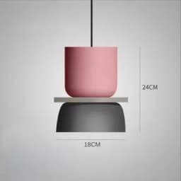 Modern Macaron Led Pendant Lamp Colorful Hanging Suspension Study Dining room Bedside Bedroom Chandelier Lighting lamp shades