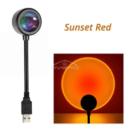Usb Sunset Lamp Colorful Gradient Led Home Background Decoration Photography Mood Lights Flexible Decorative Atmosphere Lamps