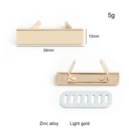 50/100PCS Rectangle Customized Metal Plate With Logo Tags For Sewing Bag Clothes Puppet Doll Handbag Purse Personal Brand Label