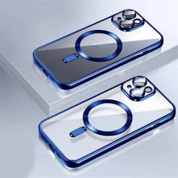 Original Magnet Plating Magnetism Case For Iphone 17 Air 11 12 13 14 15 Plus 16 Pro Max Magsafe Clear Cover Camera Lens Protect