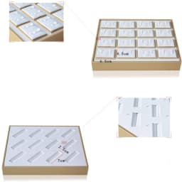 Organizer Case Jewellery Display Ring Tray Earring Holder Various Models Wholesale Luxury Gold White PU Necklace Jewelry