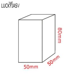 Acrylic Plexiglass Square Stamping Transparent Block Cosmetics Display Stand Photography Props Dolls Perfume Ring Jewelry Holder