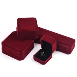 Wine Red Jewelry Packaging Necklace Packaging Organizer Ring Box Bulk Gift Box Earring Holder Gift Box Necklace Organizer 2025