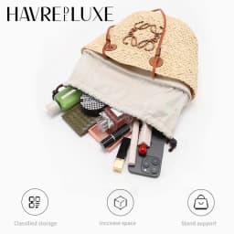 Drawstring Bag Organizer Insert Three-dimensional for Basket Picotin Straw Woven Bag Support Inner Liner Orderly Bags Accessorie