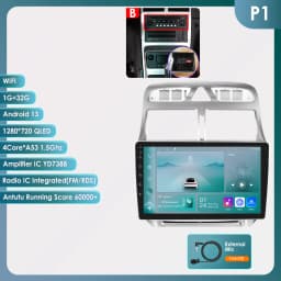 4G Carplay Android Auto Car radio stereo For Peugeot 307 307CC 307SW 2002-2013 Multimedia player GPS navi Audio 2din QLED Screen
