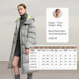 AMII Hooded Down Jacket 2026 Winter New Warm Zipper Long Sleeve 85% White Duck Down Coat Woman Loose Straight Long Coat 12524017