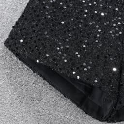 Sequin Shorts Women's Winter High Waist Wool Blend A-Line Casual Short Pants