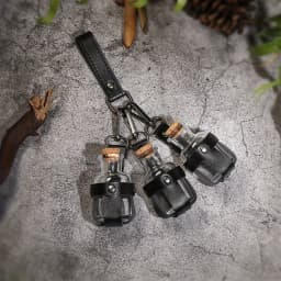 Medieval Alchemy Vial PU Leather Holder Belt - Artificial Potion Bottle Accessory for Renaissance Faires And Cosplay Belt