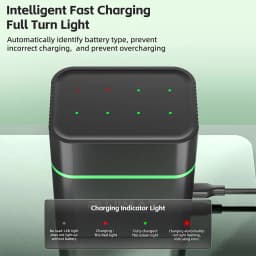 PUJIMAX 1.5V AAA 1100mWh Rechargeable Lithium-ion Battery With Smart Battery Charger SET Batteries Individually Available