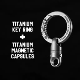 Luxury Titanium Key Chain Magnetic Spin Rotary for Car Key Ring Connector Anti-off Holder Men EDC Quickdraw Buckle Male Gadgets