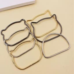 2pcs Metal D-ring Bear Shape Purse Sewing Frame Handles For Diy Bags Purse Handles Replacement Handles For Bag Making Hardware