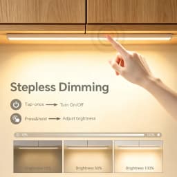 Black/White Shell USB Powered LED Night Light Bar 42cm Aluminum Touch On/Off Dimmable Lamp Cabinet Closet Washing Room Lighting
